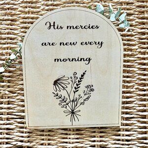 Christian Wood Sign, Inspirational Sign, Boho Decor, Shelf Decor